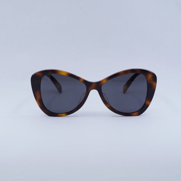 Celine CL40270U 53A Sunglasses - Shiny Havana Frame, Smoke Lenses - Lowest Price
